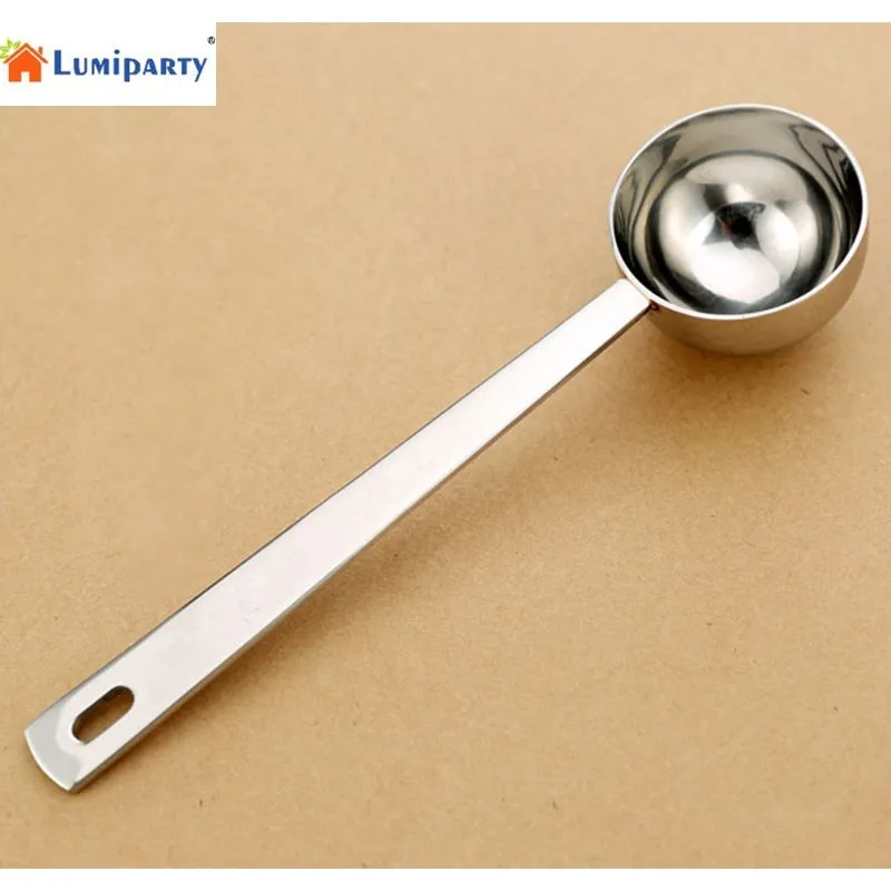 LumiParty Stainless Steel Thick Measuring Long Handle Coffee Milk Powder Ice Cream Spoon 15ml-40 | Дом и сад
