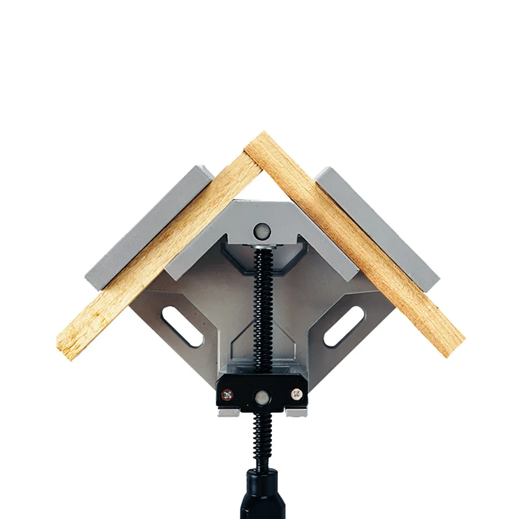 Алюминиевая Одиночная Ручка 90 градусов правый угол зажим деревообрабатывающий каркас зажим правый угол инструмент для папок