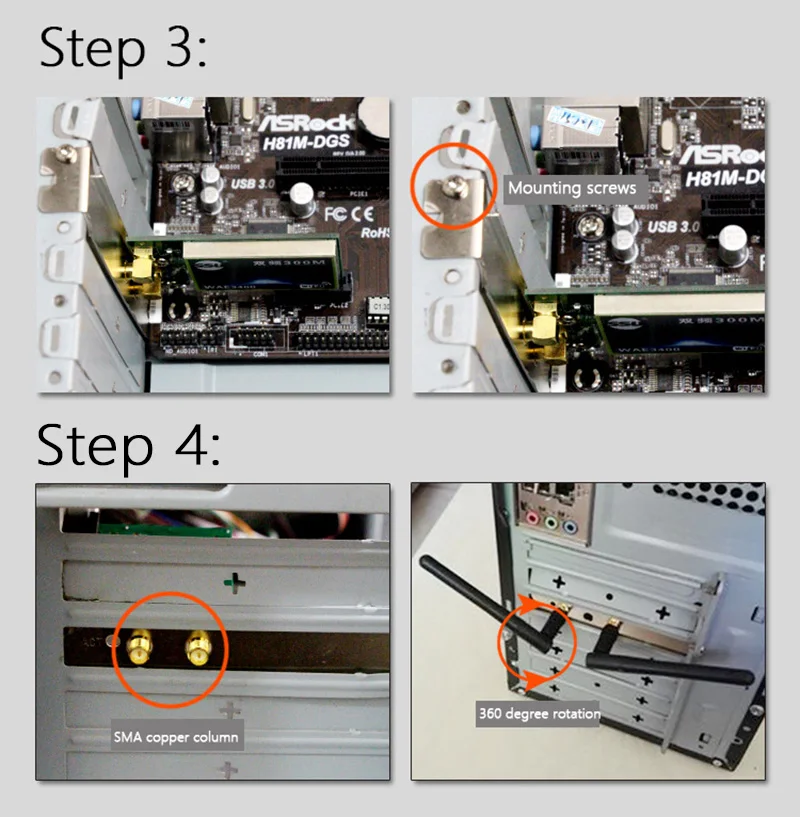802 11 B/g/n 450 Мбит/с беспроводной Wi Fi PCI Express адаптер настольная карта для Intel 5300