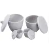 Crisol de porcelana cerámica con tapa, 10ml, 20ml, 30ml, 50ml, 70ml, 100ml, 150ml, 200ml, 300ml, 1200 Celsius, laboratorio ► Foto 1/4