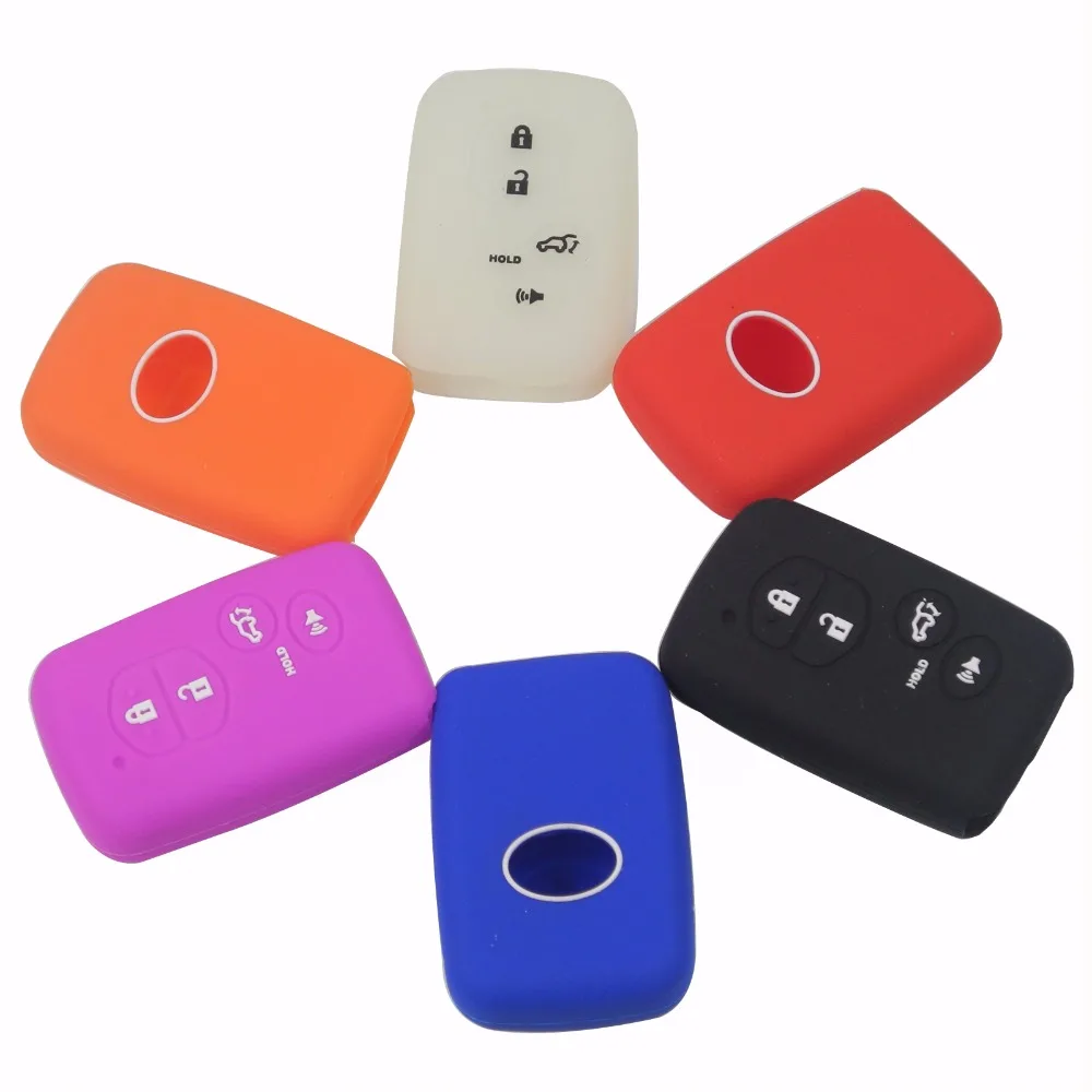 Remote Silicone Car Styling Cover Case For Toyota Highlander Prius V Venza Land Cruiser Camry