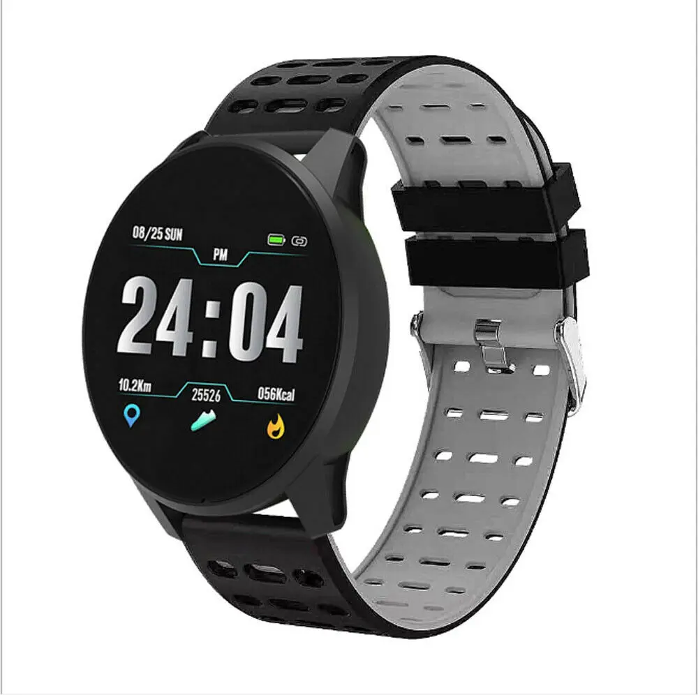 2019 Men Sport Smart Watch Heart Rate Blood Pressure Monitor for iOS Android Waterprooof Smart Band Women Fitness Wristband 