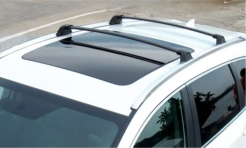 Высокое качество абсолютно алюминиевый сплав багажник на крышу автомобиля багаж бар черный/серебристый Подходит для Honda CR-V CRV