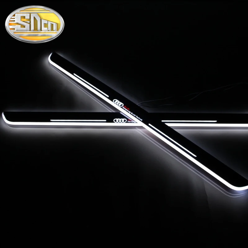 Crashproof And Waterproof Acrylic Car LED Scuff Plate Pedal