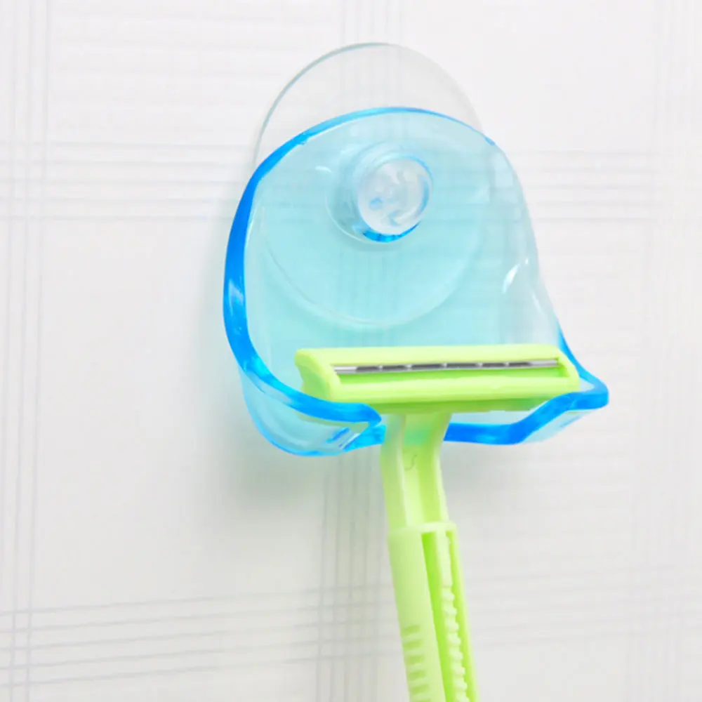 

Suction Type Razor Shelf Bathroom Shaving Knife Storage Rack Wall Hook Hangers Towel Sucker Bathroom Accessories