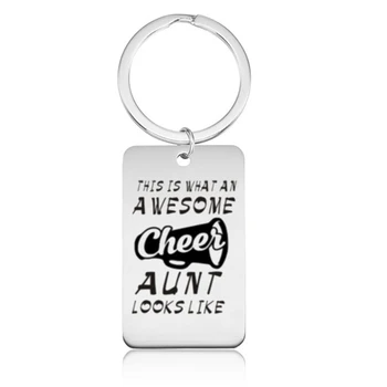 

Engraved THIS IS WHAT AN WE SOME CHEER'S dad mom grandpa grandma uncle aunt key chains family keyring keys holder bag charm car