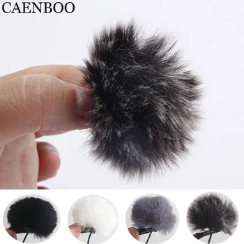 

CAENBOO Universal Lavalier Microphone Furry Windscreen Fur Windshield Wind Muff Soft For SONY RODE BOYA Lapel Lavalier Mic 5mm