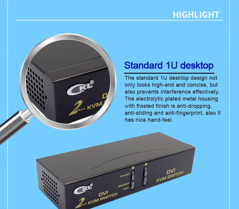 CKL 2 порта USB DVI KVM переключатель 2 в 1 переключатель для клавиатуры видео мышь с аудио Полная поддержка DVI HDCP CKL-92D