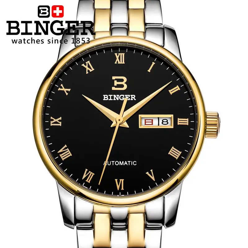 Buy Switzerland men's watch luxury brand18K gold