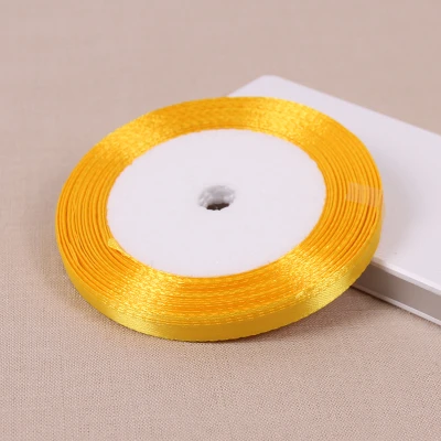 25 Yard Gold Silk Satin Ribbon Christmas Wedding Gift Wrapping