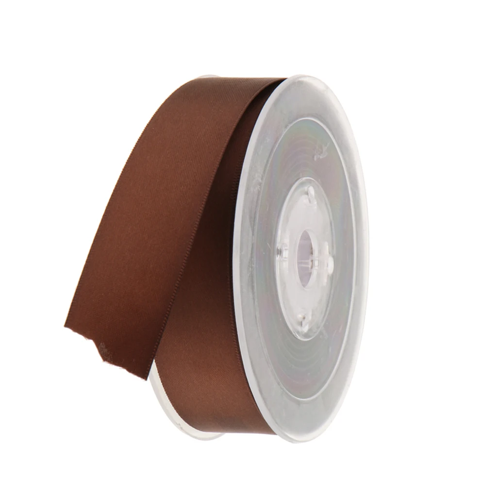 20 Meters Double Sided Polyester Satin Ribbon for Wedding Party Gift Wrapping Craft 25mm 
