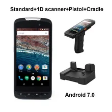 RUGLINE RT52 Wireless 2D Barcode Scanner Android with RFID Reader Handheld PDA 4000mah Battery Scanner With Pistol and Cradle