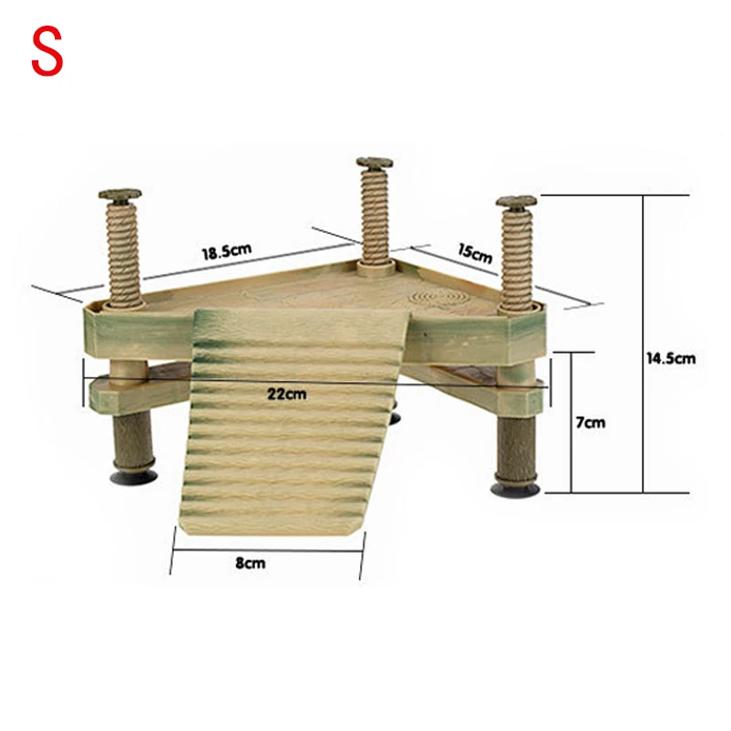 Petshy Aquarium Ornaments Reptile Turtle Frog Pier Floating Basking Platform Aquarium Tank Decor Amphibian Leisure Table