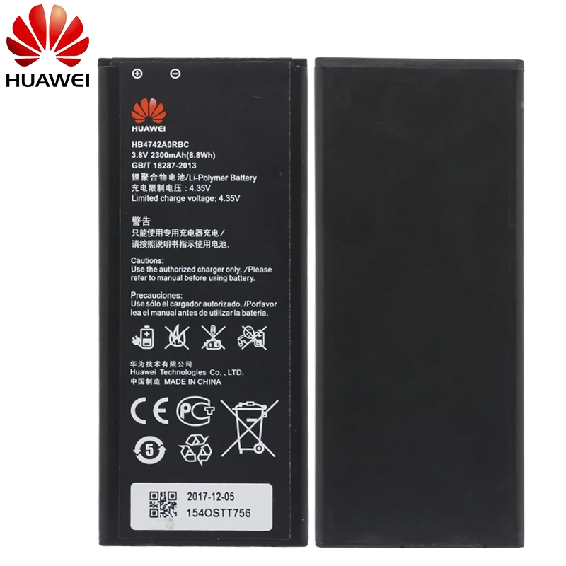 

Hua Wei Original Replacement Phone Battery HB4742A0RBC/HB4742A0RBW For Huawei Honor 3C G630 G730 G740 H30-T00 2300mAh