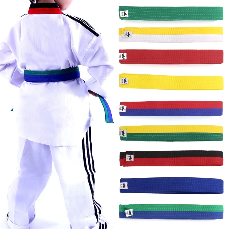 Professional Taekwondo Belt Karate Judo Double Wrap Martial Arts Stripe Sports