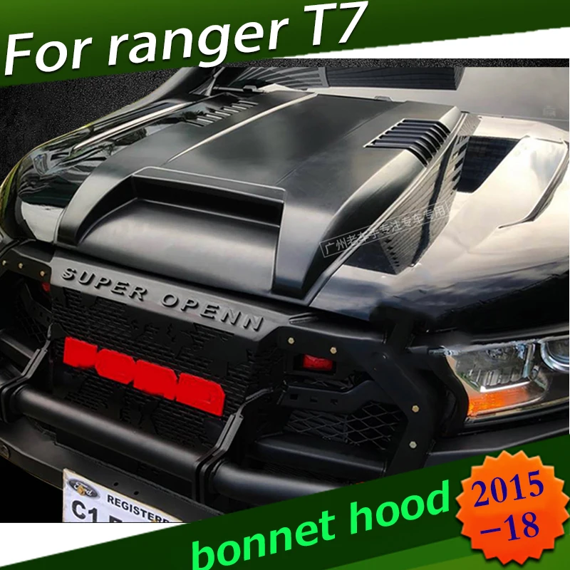 

car accessories Bonnet Scoop For Ford Ranger T7 Wildtrak For Ford Everest Endeavour 2016 2017 2018 2019