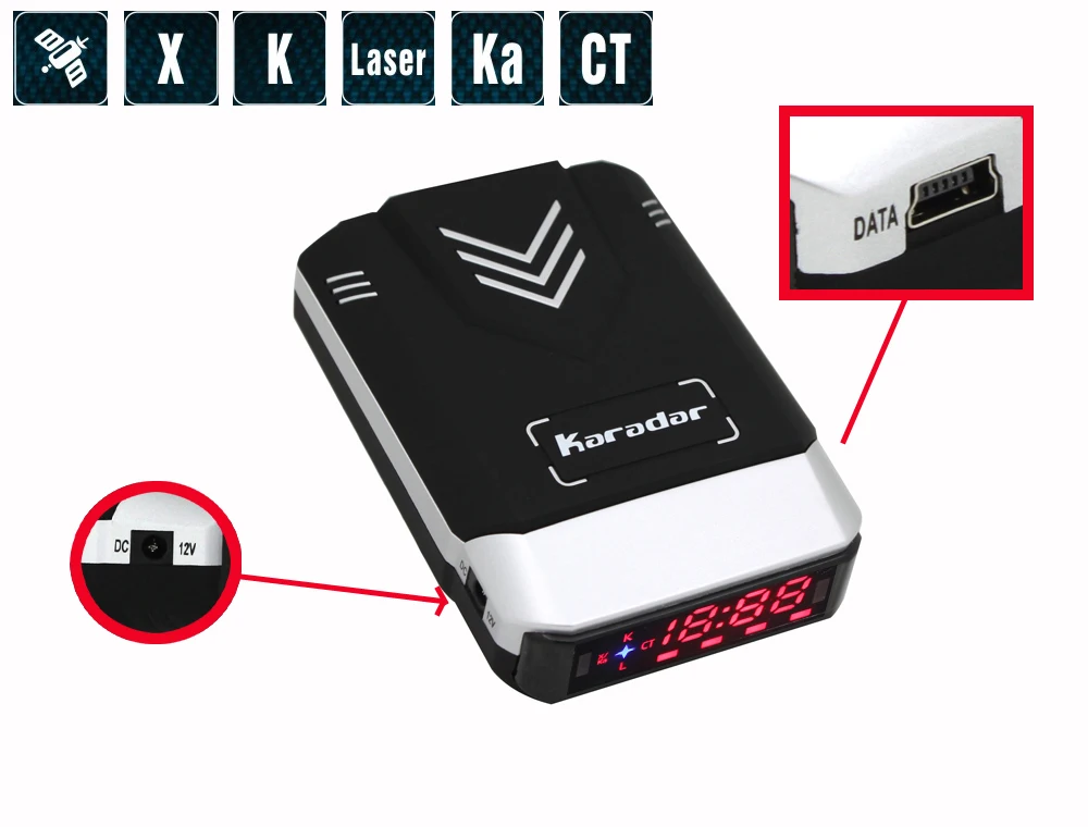 

Karadar Car-detector G-700STR Car GPS Combined Radar Detector Anti Radar Laser Strelka Voice Strelka Car-Detector Russian