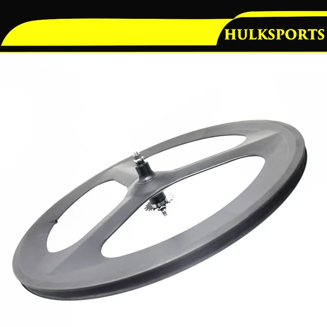 Best price at $284 Cheap OEM Carbon 3 Spoke Wheel 70mm Full Carbon Firber Bike Road Bicycle Wheels Carbon Wheel 700c Clincher