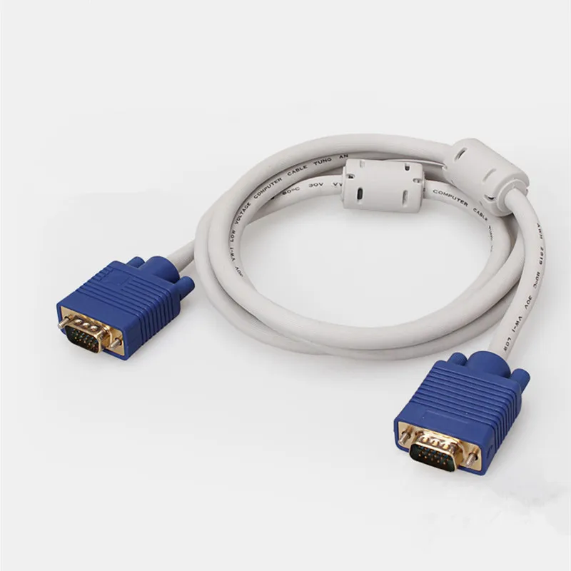 VGA to VGA Cable 3+6 Core Extension VGA Cable Connect TV Projector Video Cable on