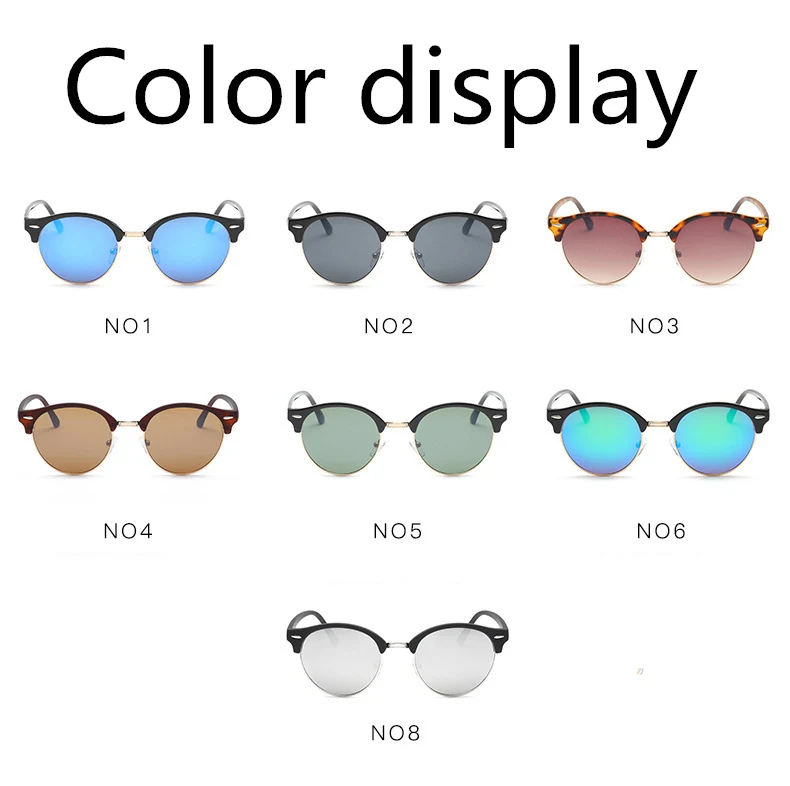 ASOUZ 2019 new round men's sunglasses UV400 fashion brand ladies glasses classic retro popular designer design driving sunglasses (11)