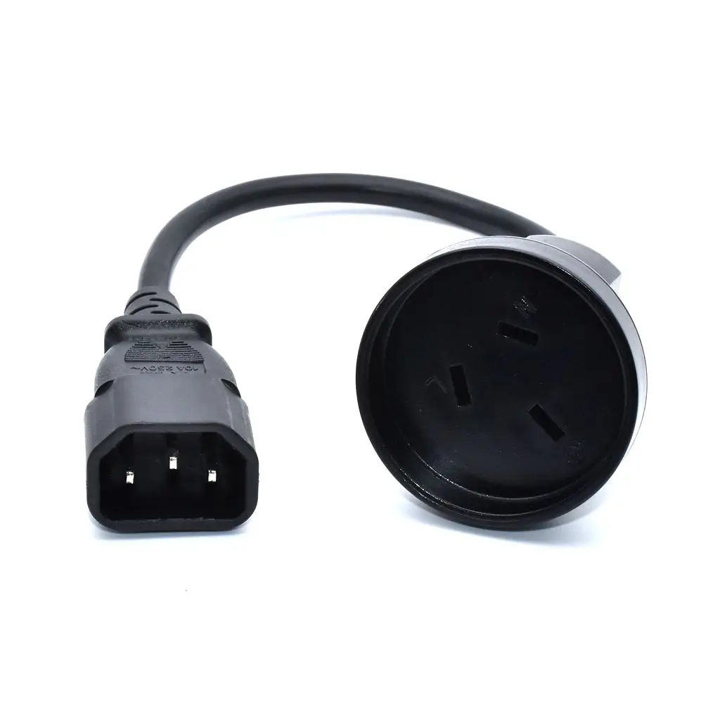 PDU PSU UPS Power Distribution Cords,IEC320 C14  to SAA Australia Outlet Socket, Power Extension Cable