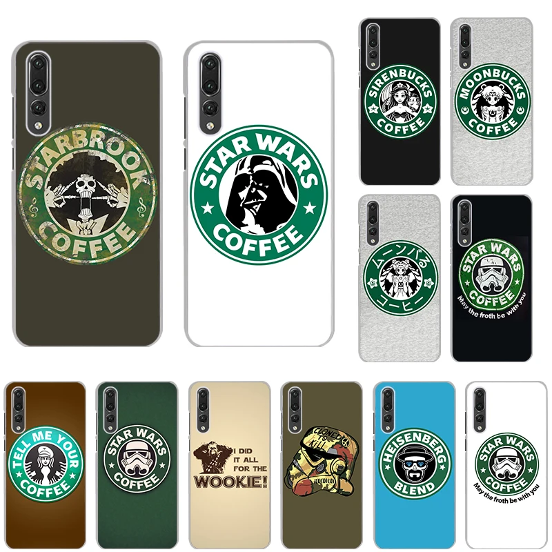 

Luxury Star wars logo coffee series Clear Cover Case for huawei P30 P30lite P30Pro P20 P20lite P20Pro P10plus P10lite Psmate2019