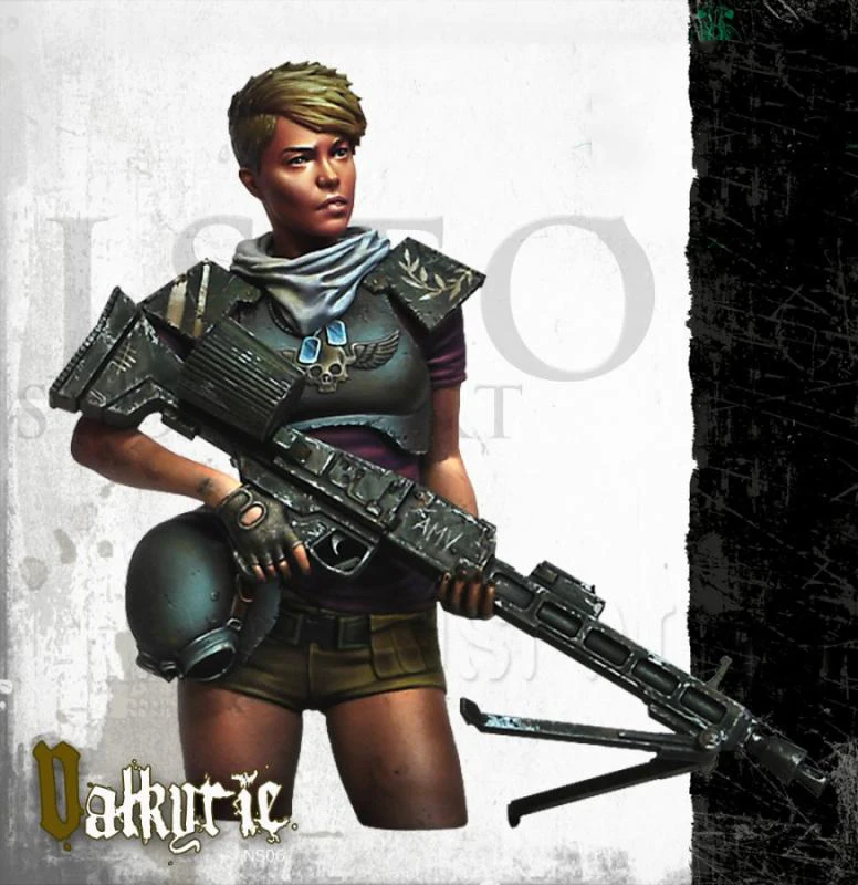 

Unassambled 1/12 VALKYRIE WOMAN BUST soldier Historical Resin kit miniature model Unpainted