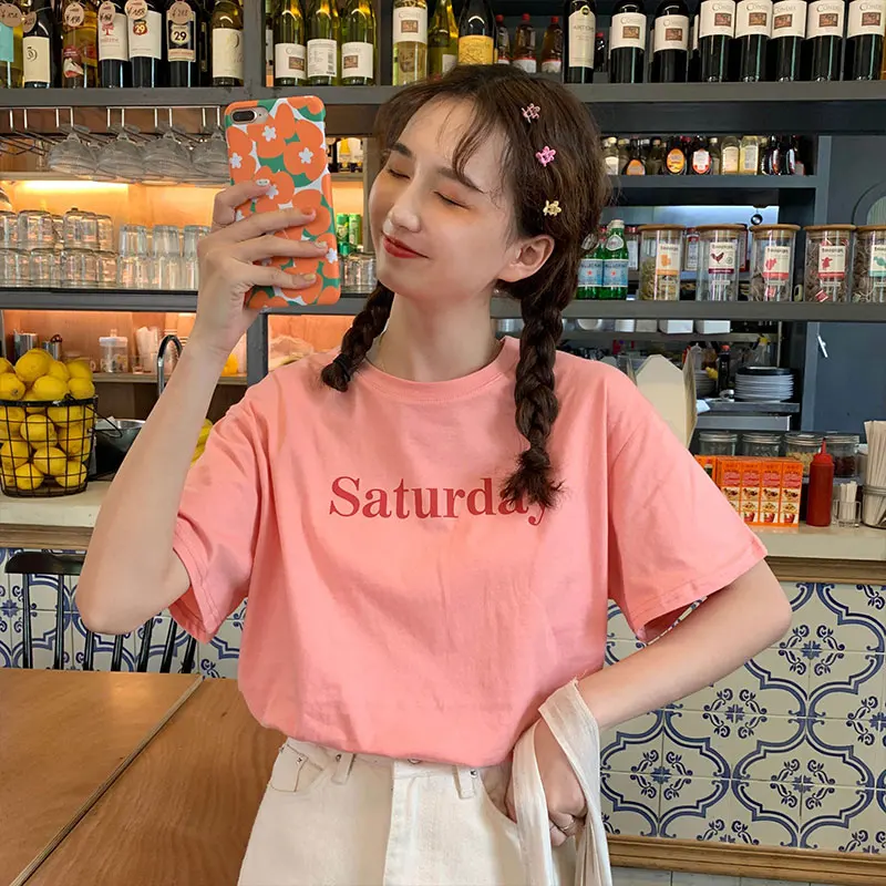 2 الألوان 2019 الصيف الكورية نمط نمط إلكتروني طباعة فضفاض قمم إمرأة قصيرة الأكمام والقمصان إمرأة المحملة قميص فام (m2884) 2 الألوان 2019 الصيف الكورية نمط نمط إلكتروني طباعة فضفاض قمم إمرأة قصيرة الأكمام والقمصان إمرأة المحملة قميص فام (m2884)