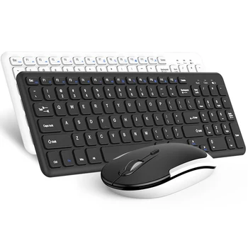 

2.4G USB Wireless Keyboard Mouse Combo Ergonomic Keyboard Optical Gaming Mouse For Macbook Lenovo Dell Asus HP Laptop Computer