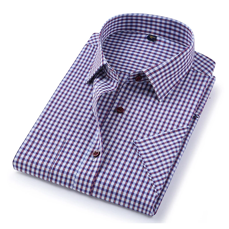 DAVYDAISY 2019 جديد وصول الصيف قميص رجالي بأكمام قصيرة منقوشة مخطط الأزياء العمل عارضة قميص رجل قميص رسمي DS227