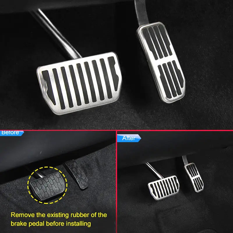 For-Jaguar-XF-XE-F-Pace-X260-X760-X761-Gas-Brake-Pedal-Plate-Cover-Accelerator