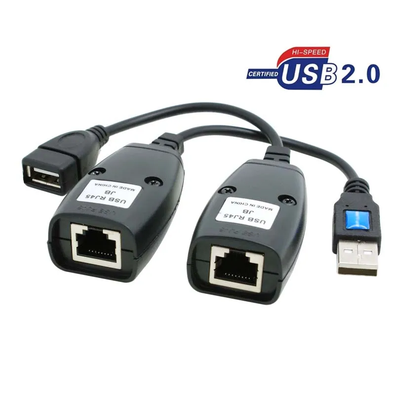 GuSou 1 пара USB 2 0 USB2.0 штекер и гнездо к Rj45 гнезду расширенный кабель фотокамера