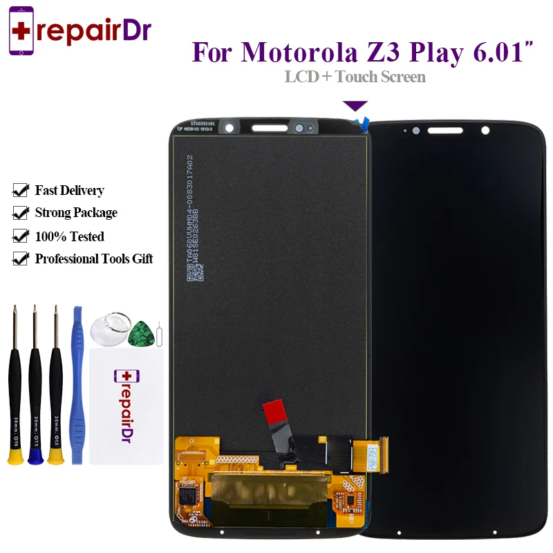 

Original Screen For Motorola Moto Z3 Play LCD Display Touch Screen Digitizer Assembly Replacement Parts For Moto XT1929 LCD