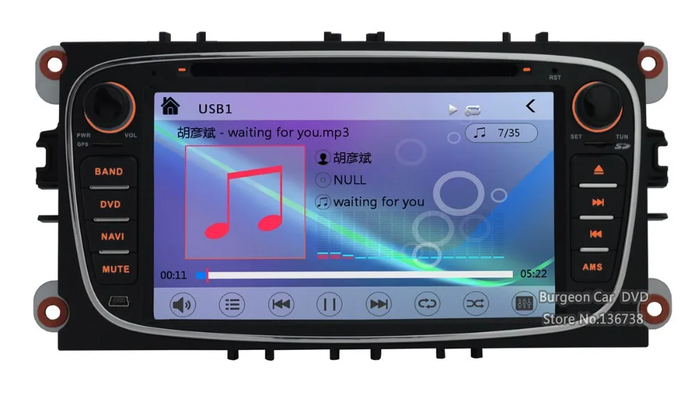 Top Car DVD Player GPS Navigation System SAT NAV WiFi 3G FOR FORD FOCUS C S MAX S-Max C-Max MONDEO GALAXY USB Radio Bluetooth 32