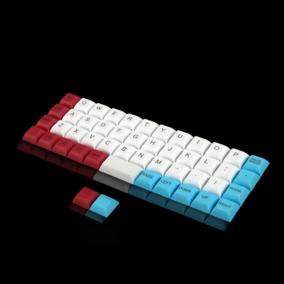 Оптовая продажа YMDK топ печати DSA Keycap 1 4 мм PBT для MX переключатели клавиатуры Plack YMD40