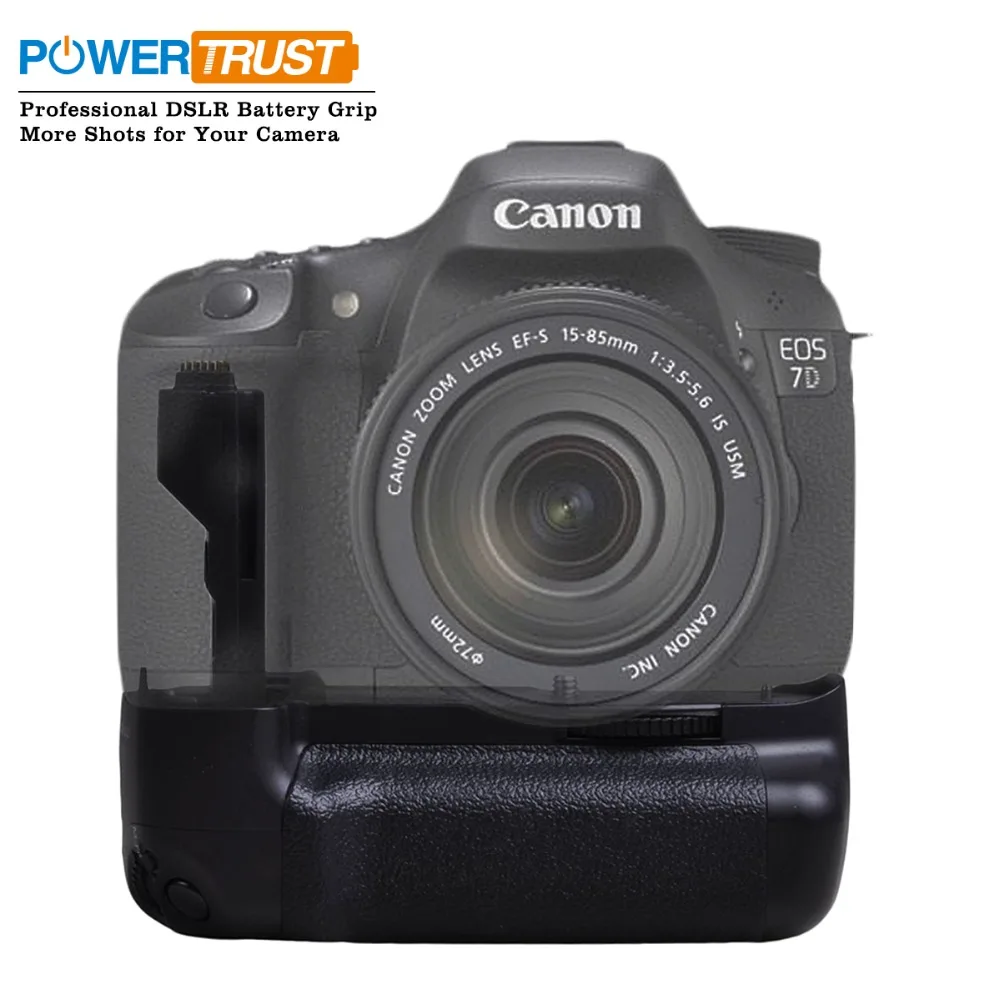 PowerTrust BG-E7 батарейный блок для Canon EOS 7D цифровой зеркальной камеры как BG-E7 батарейный блок работает с LP-E6 батареей