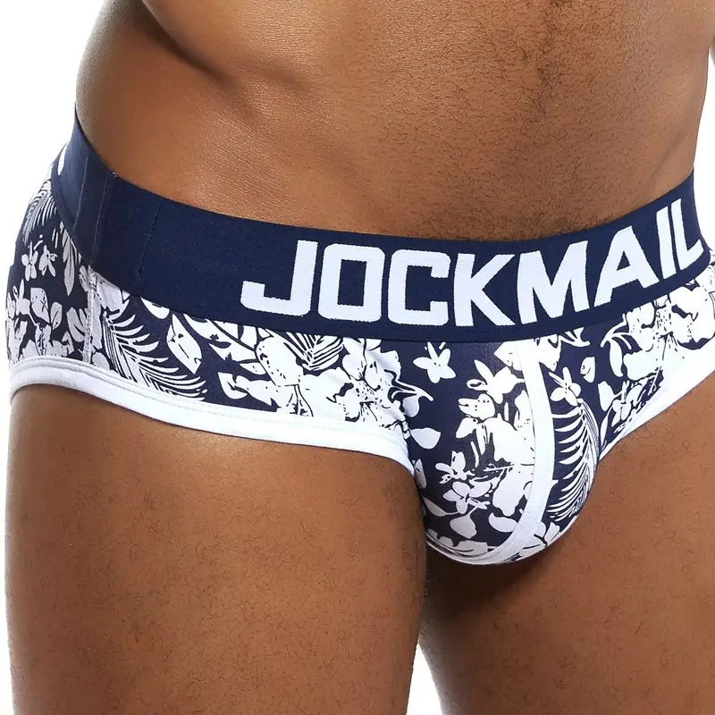 low rise boxer briefs JOCKMAIL 2019 Breathable Cotton Underwear Briefs printing Sexy Men Underwear U Convex Pouch Male Underpants Shorts Gay Panties mens transparent briefs