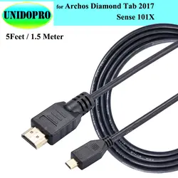 Скорость HDMI auf Micro HDMI Kabel для Archos diamond Tab 2017 кабель HDTV, чувство 101x Тип D Micro HDMI кабель-1.5 м de cablesson