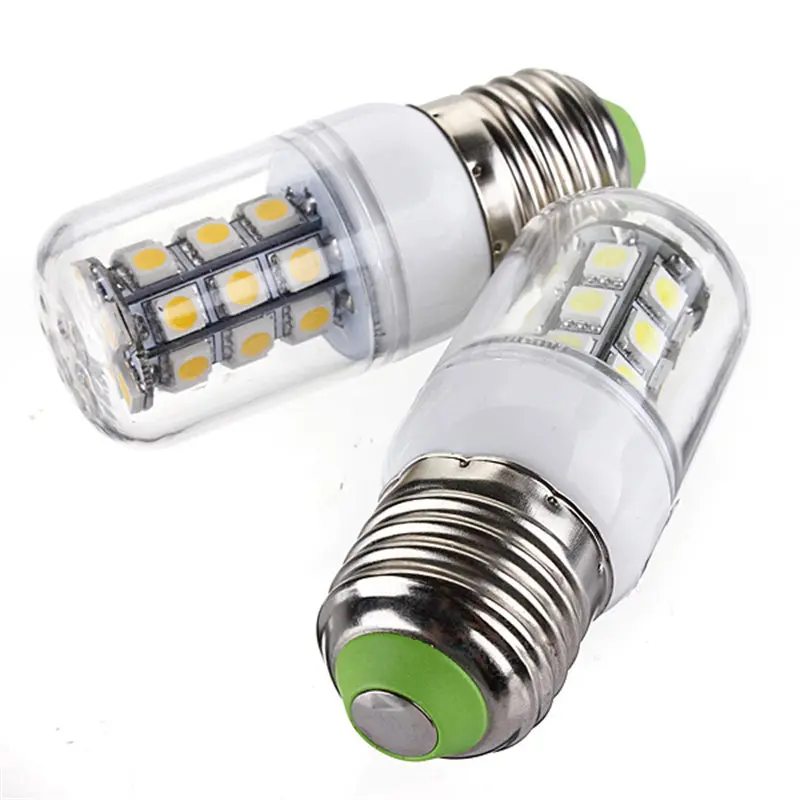 3W LED Corn Light Bulb E27 G9 E14 B22 Gu10 27 SMD5050 Energy Saving Lamp Spotlight Bulb Pure Warm White Lighting DC/AC12V