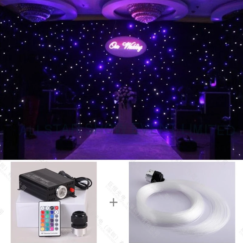 US $579.00 Free shipping diy colorful change optic fiber Starry star light forRickard