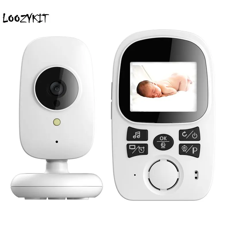 

Loozykit 2.4 inch Wireless Video Baby Monitor High Resolution Baby Care Nanny Security Camera Night Vision Temperature Monitors