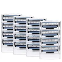 Turbo!16pcs/lot High quality Razor Blades,Compatible for Gillettee Mache 3 Machine Shaving Razor Blade for Men Face Care