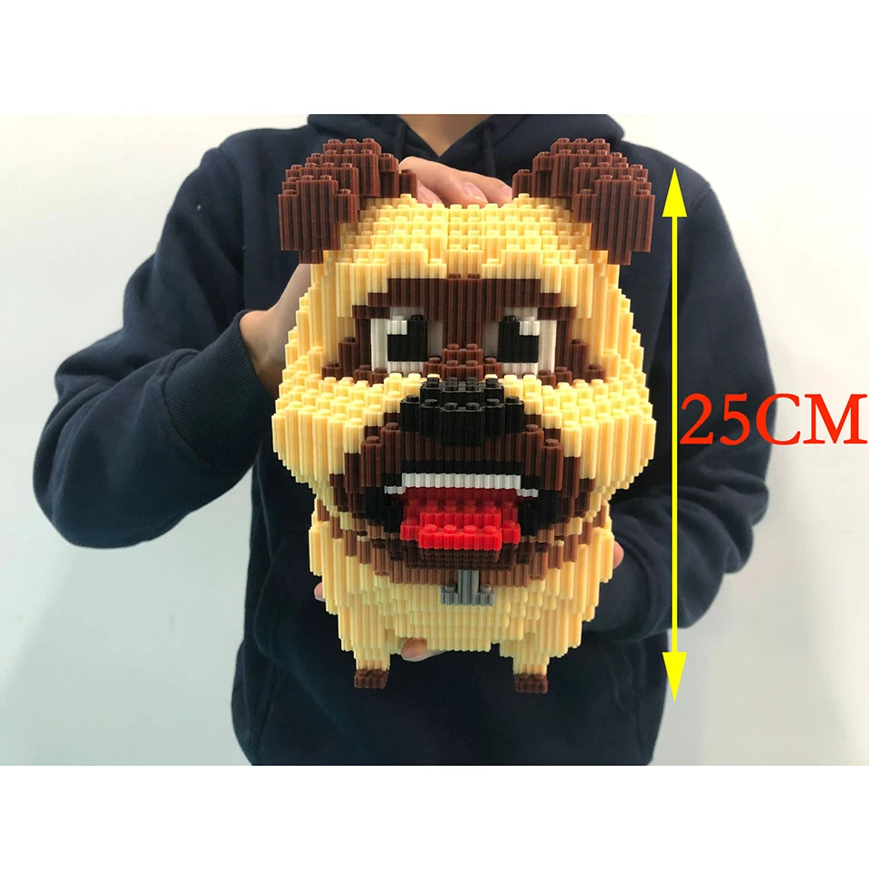 Продажа Животные, собаки, строительные блоки, модель, большой размер, панда, жираф, Хаски, корги, шнауцер, животные, модель, игрушки, мир, детский подар...