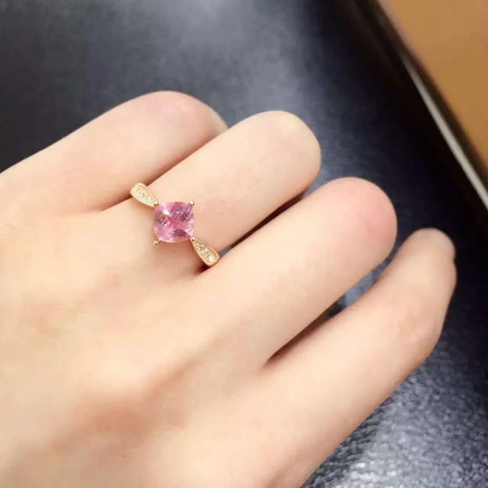 

Anillos Qi Xuan_Fashion Jewelry_Tourmaline Stone Elegant Woman Rings_Rose Gold Color Fashion Rings_Qanufacturer Directly Sales