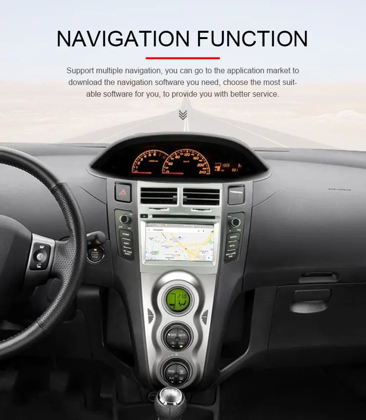 Clearance TOPBSNA Car DVD Player Android 9.0 For Toyota Yaris 2005-2011 GPS Navigation 2 Din Car Stereo Audio WIFI Headunit Radio RDS Auto 9