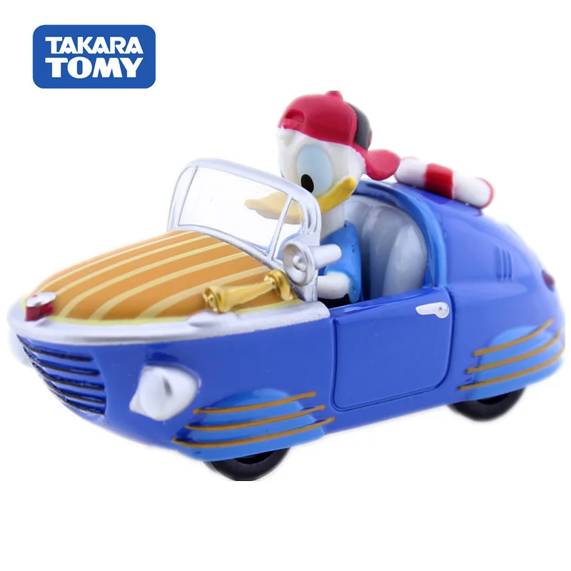 

Tomica Disney Mickey Mouse Road Racer Takara Tomy Duck Barchetta Donald Duck Metal Model Toy Car