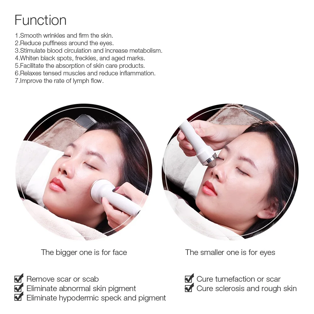 Cuidados com a Ultra-sônica de Alta Máquina de Levantamento com a Pele Mulheres Pele Branqueamento Freckle Remoção Freqüência da Pele Anti Envelhecimento Beleza Massagem Facial 12 Computers & Electronics