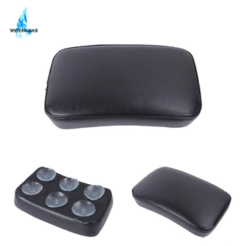 

Leather 6 Suction Cups Passenger Pillion Seat Pad Cushion For Harley Dyna Sportster Chopper XL 883 XL1200 2000 - 2015