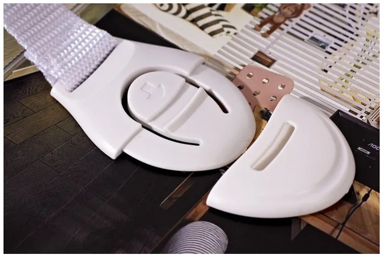 Kids Safety Locks Cabinet Door Children Kids Drawer Refrigerator Locks Children Safety Protection Plastic Security Locks Straps