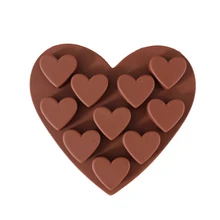 Силиконовая форма любви пирожное в форме сердца запеченные шоколад пудинга, мыла форма для выпечки высокого качества Кухня приспособления для выпечки своими руками молд ручной работы KK034